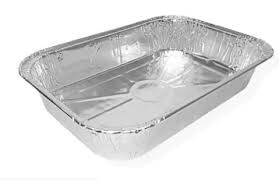 Bandeja aluminio 28x18cm x un.
