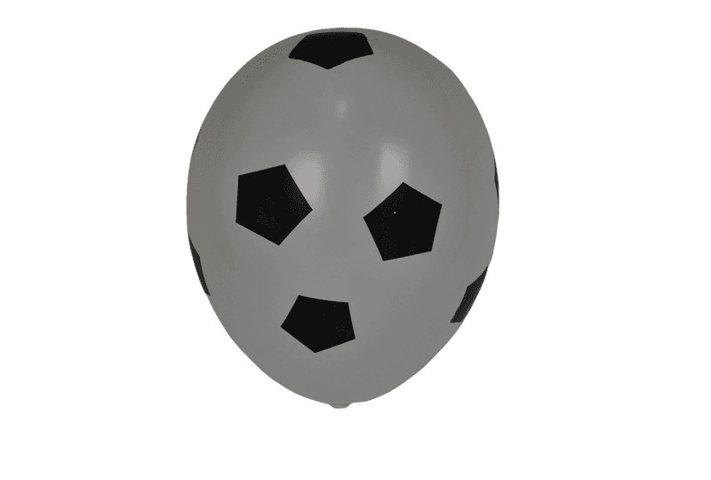 Globo latex pelota blanco y negro x