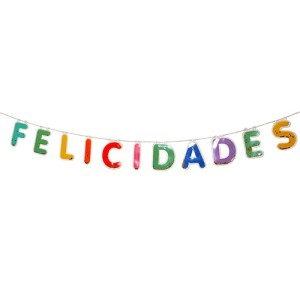 Banner Felicidades con confeti 300 cm
